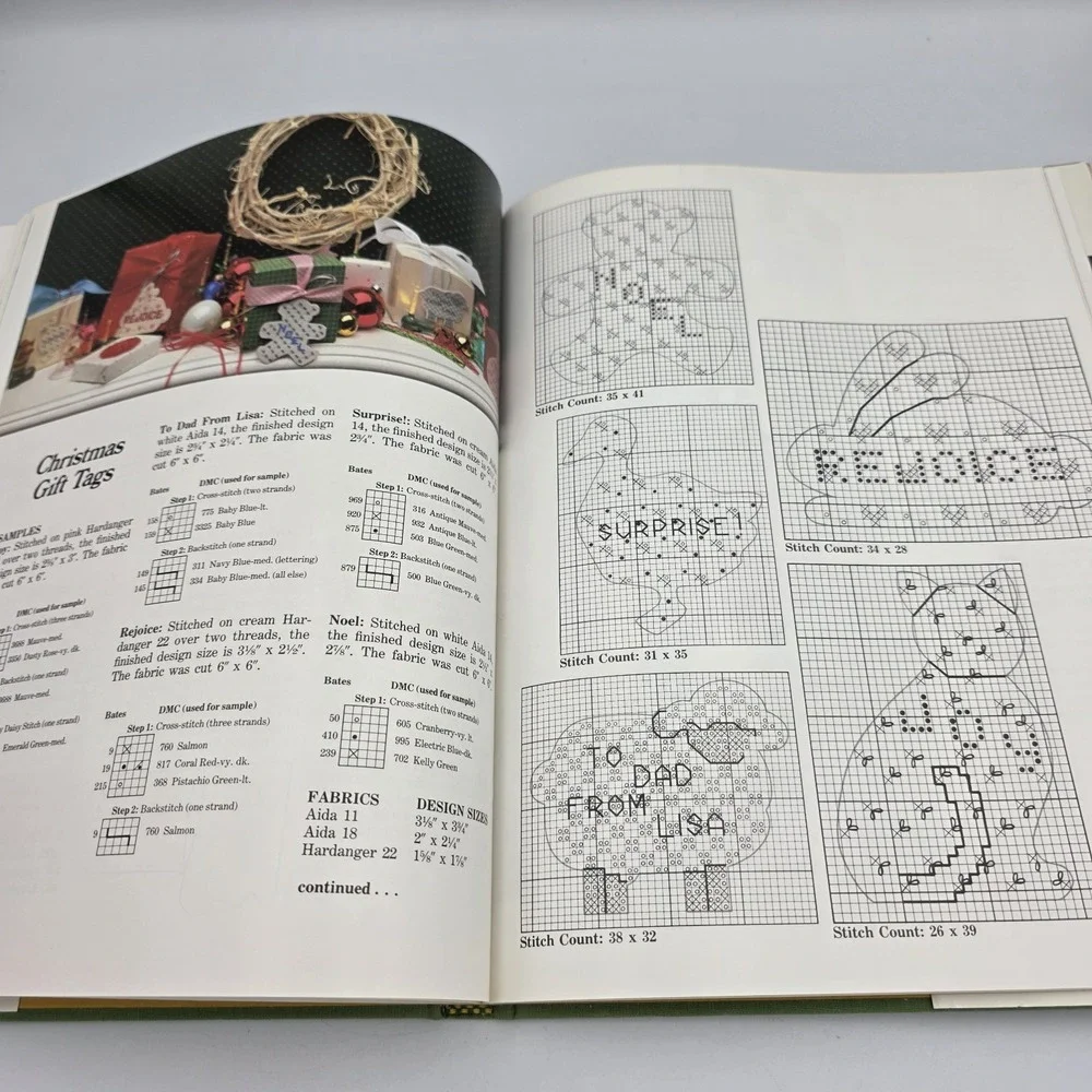 Holidays In Cross Stitch 1987 Vanessa-Ann Collection Vintage Oxmoor House